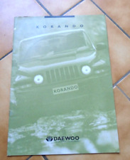 Brochure catalogue daewoo d'occasion  Jard-sur-Mer