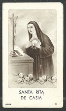 image pieuse ancianne de Santa Rita de Casia estampa santino holy card  comprar usado  Enviando para Brazil