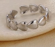 Silver heart adjustable for sale  NOTTINGHAM