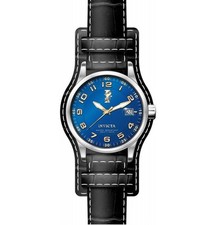 Relógio masculino Invicta I-Force mostrador azul aço inoxidável couro preto couro de bezerro comprar usado  Enviando para Brazil