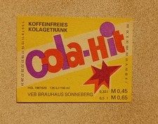 Ddr etikett cola gebraucht kaufen  Gerstungen