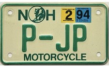 *99 CENTAVOS DE VENDA* 1994 New Hampshire MOTOCICLETA Placa de Licença de Vaidade #P-JP SEM RESERVA comprar usado *99 CENTAVOS DE VENDA* 1994 New Hampshire MOTOCICLETA Placa de Licença de Vaidade #P-JP SEM RESERVA comprar usado  Enviando para Brazil