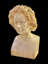 Usado, Escultura de busto de alabsta de Beethoven pelo austríaco Franz Peleschka (1873-?) c 1900s comprar usado  Enviando para Brazil