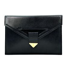 Vintage YSL Yves Saint Laurent kopertówka czarna skóra na sprzedaż  Wysyłka do Poland