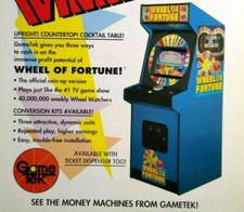 Wheel fortune arcade for sale  Collingswood