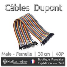 40x cables dupont d'occasion  Tain-l'Hermitage