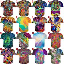 Camiseta Psicodélico Color Estampado 3D Hombres Mujeres Informal Mangas Cortas Camisetas Muchos Estilos segunda mano  Embacar hacia Mexico