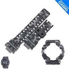 Pulseira de relógio genuína e moldura Casio G-Shock GA-100CM-8 GD-120CM-8 cinza camuflado fosco comprar usado  Enviando para Brazil