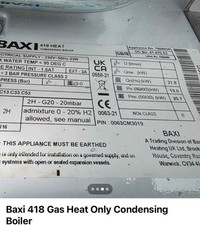 Baxi 418 boiler for sale  BILSTON