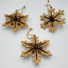 Wooden snowflake christmas for sale  Plover