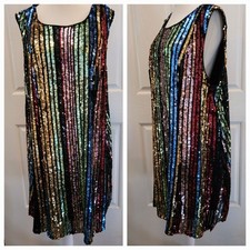 Vestido de lantejoulas tórridas tamanho 2 2X festa coquetel formal vermelho dourado azul sexy FLAW comprar usado  Enviando para Brazil