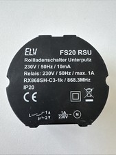 Elv fs20 rsu gebraucht kaufen  Soltau