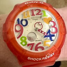 Reloj despertador Casio Baby-G para mujer esfera blanca marina correa roja Ana-Digi segunda mano  Embacar hacia Argentina