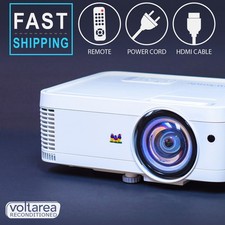 Projetor de curto alcance RECONDICIONADO 3500 LUMENS 3D com HDMI 1080p remoto comprar usado  Enviando para Brazil