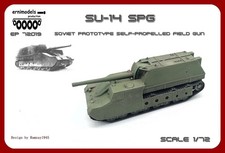 3D printed model SU-14 SPG      1/72 comprar usado  Enviando para Brazil