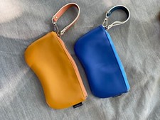 Estojo de óculos PRIVE REVAUX acolchoado com zíper macio azul ou bronzeado comprar usado  Enviando para Brazil