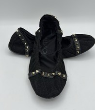 Ballasox Corso Como womens black studded ballet classic travel flats size US 11., usado comprar usado Ballasox Corso Como womens black studded ballet classic travel flats size US 11., usado comprar usado  Enviando para Brazil