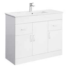 Vanity unit white for sale  UK