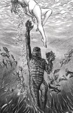 UNIVERSAL MONSTERS CREATURE FROM BLACK LAGOON LIVES 1 1:100 FOIL ROSS VAR 020525 comprar usado  Enviando para Brazil