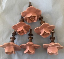 Botões de cômoda de cerâmica rosa feitos à mão puxadores de gaveta pacote com 6 comprar usado  Enviando para Brazil