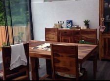 Massivholztisch stuhle palisan gebraucht kaufen  Frechen