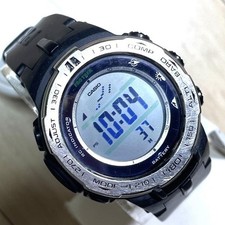 Relógio de rádio Casio Protrek sensor triplo, altímetro, barômetro, usado No2715 comprar usado  Enviando para Brazil