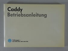 Betriebsanleitung caddy typ gebraucht kaufen  Jever