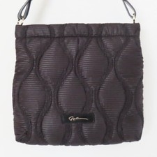 Bolsa de ombro T01- k016 GIORGIO ARMANI design acolchoada nylon/couro preta comprar usado  Enviando para Brazil