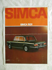 Simca 1501 revue d'occasion  Bagnolet