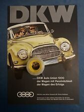 Rarissima pubblicita dkw usato  Torino