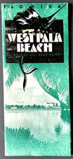 FOLHETO WEST PALM BEACH PESCA NA FAMOSA SEÇÃO DE VELEIROS DO RIO DO GOLFO C1950 comprar usado  Enviando para Brazil