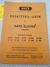 Hatz diesel 785 gebraucht kaufen  Wiesloch