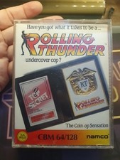 ROLLING THUNDER COMMODORE 64 GIOCO ORIGINALE CASSETTA C64 GAME Namco comprar usado  Enviando para Brazil