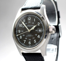 [Perto de ESTADO PERFEITO] HAMILTON Cáqui Campo H704450 38mm Preto Data Relógio Automático Masculino, usado comprar usado  Enviando para Brazil
