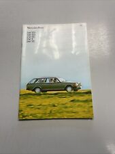 Prospekt brochure mercedes for sale  LEEDS