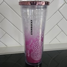 Copo frio Starbucks rosa flor de dente-de-leão floral acrílico 24 oz sem palha  comprar usado  Enviando para Brazil