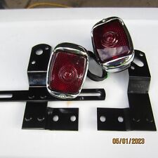Lanternas traseiras de caminhão Chevy 1940-53, carcaça preta e suportes 12 volts. comprar usado  Enviando para Brazil