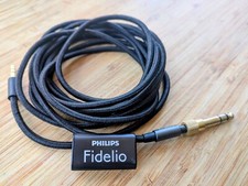 Cabo trançado Philips Fidelio X2 + adaptador 1/4", original genuíno X1 X3 comprar usado  Enviando para Brazil