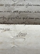 Louis lettre signée d'occasion  La Flèche