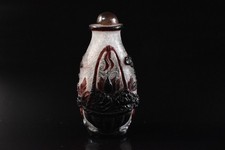 U4521: GARRAFA SNUFF escultura flor navio de vidro japonês comprar usado  Enviando para Brazil