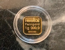 Gram heraeus 999.9 for sale  BOURNEMOUTH