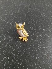 Swarovski owl gold for sale  PETERBOROUGH