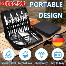 Campingbesteck 20pcs set gebraucht kaufen  Frankfurt (Oder)