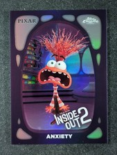 2024 Topps Chrome Disney ANSIEDADE Chrome refrator Pixar de dentro para fora 2 HQ-6, usado comprar usado  Enviando para Brazil