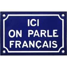 Plaque rue émaillée d'occasion  France