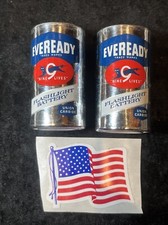 Quantidade 2 pilhas de lanterna Eveready Ready C-Cell Black Cat NINE 9 LIVES LOTE 935 comprar usado  Enviando para Brazil