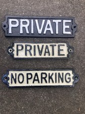 Cast iron signs for sale  OLDHAM