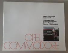 Opel commodore brochure for sale  SEVENOAKS