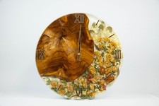 Wanduhr holz blumen gebraucht kaufen  Pforzheim