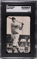 1947 Bond Bread (D305) Bobby Doerr SGC A (Tamanho mínimo Req) ROUND CORNERS HOF Red Sox comprar usado  Enviando para Brazil